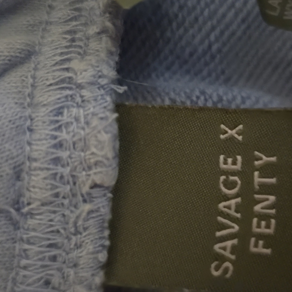 Savage X Fenty Light Blue/periwinkle Joggers Sweatpants Plus - Picture 6 of 7